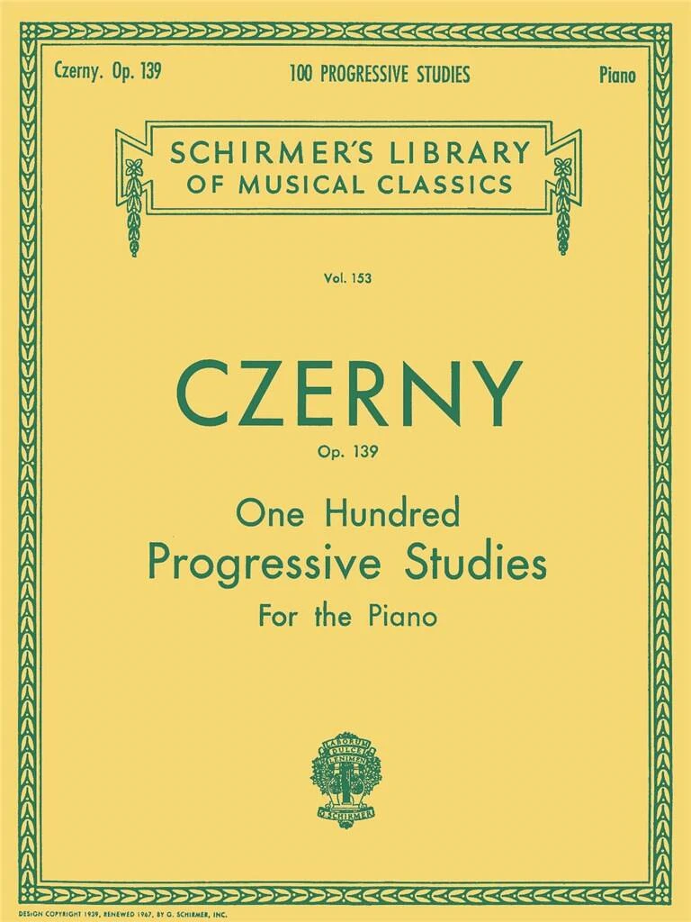 Czerny - 100 PROGRESSIVE STUDIES WITHOUT OCT. OP.139